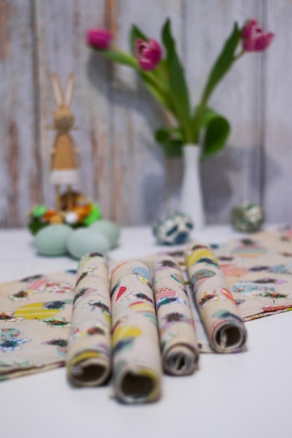 zbiór haftowanych próbek